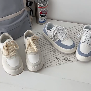 Dominov Sepatu Sneakers Wanita Kasual Sporty Zora Premium Quality Warna Cream