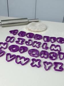A-Z Letter Biscuit Fondant Cake Decoration Tools 26Pcs Large Alphabet Cookie Cutters DIY Pastry Baking Cake Stamp Embosser Mould