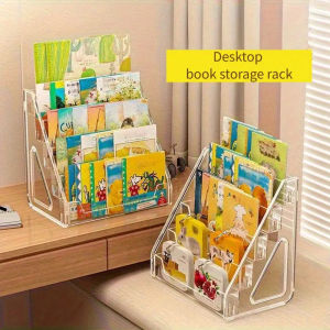 Card Record Disc Display Rackdesktop Storage Rack Assembly Large Capacity Stair Storage Multilayer Slot Boxstore Display Stand