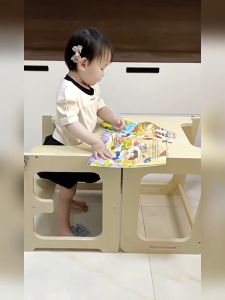 Baby Sink Ladder Bench Children Solid Wood Learning Tower Kitchen Chair Multi-functional Anti-slip Foot Stool Step Ladder