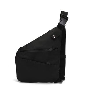 Canvas Riding Bag Single Shoulder Diagonal Bag Outdoor Chest Bag Suitable for Travel Hiking Cycling Camping