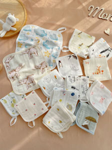 Baby Muslin Square Towel Bamboo Cotton Absorbent Breathable Newborn Face Wash Towel PP Towel Comfortable Soft Fabric for Infants