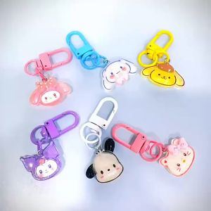 Sanrio Cute Keychain Kuromi Melody Cinnamoroll Hello Kitty Bag Pendant Birthday Gift