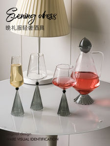 Bộ Cốc Vino Burgundy Sang Trọng 2 Cốc Bằng Thủy Tinh Chịu Nhiệt Bộ Đồ Uống Vino Sang Trọng Cho Lễ Cưới Bộ Đồ Uống Vino