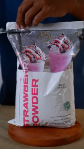 Bubuk Minuman Premium STRAWBERRY 1Kg || Jakarta Bubble Drink | BPOM&HALAL