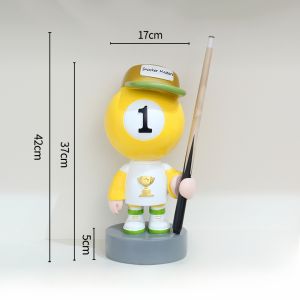 Creative Billiard Hall Entrance Decorations Nordic Style Billiard Boy Figurine Desktop Ornaments for Opening Gifts And Daily Gifting