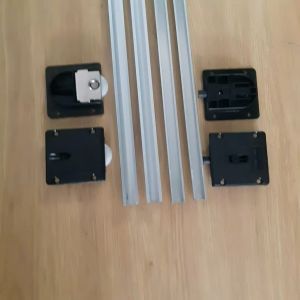 COMBO 4 cặp Ray nhôm cửa lùa U & V Đài Loan (thanh trên và dưới)