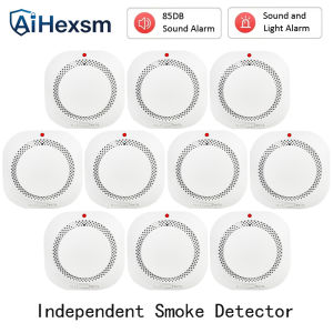 Independent Fire Smoke Alarm Fire Protection Smokehouse Home Security System Smoke Detector for Home Office Security Smoke Alarm