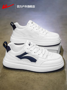 Warrior Mens Casual Shoes 2025 Autumn Fashion Thick Bottom Versatile White Sneakers Comfortable Breathable Synthetic Leather