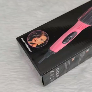 NOVA Hair Straightener Brush Curling Comb Fast Heat Anti Scald Styling Brush for All Hair Types