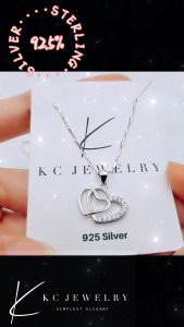 KC Jewelry S925 - Diamond Double Love Pendant