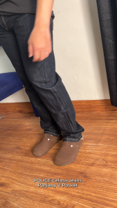 POLICE Celana Jeans Panjang V Pocket Black Pria