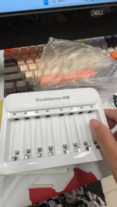 Alat Charge Baterai Doublepow Charger Battery 8 Slot Isi Ulang Batre AA AAA C08
