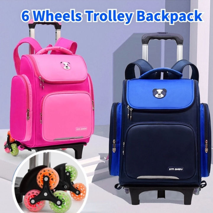 Children School Rolling backpacks bag for kids School backpack On