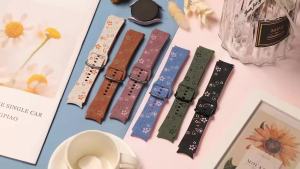 For Samsung Galaxy Watch 8/8 classic band Engraved Silicone Bracelet correa Galaxy Watch 7/FE/6/5/4 Classic/5 Pro No Gaps Strap
