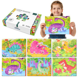 120 puzzle pieces for boys girls children transportation dinosaurs early childhood education puzzle toys