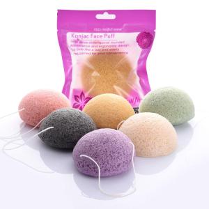 YUNAFIN Chăm sóc da Tròn Kết cấu mềm Konjac Cleaning Sponge Puff rửa  Tẩ bào chết làm sạch da  Bọt biển rửa  làm sạch