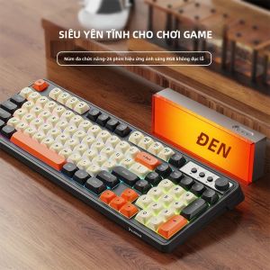Bàn Phím Chơi Game EWEADN G98 Có Đèn Nền Cầu Vồng Bàn Phím Màng Yên Tĩnh 98 Phím Có Dây USB Cho Máy Tính Để Bàn Máy Tính Bảng - Ngoại Hình Kỹ Thuật Số