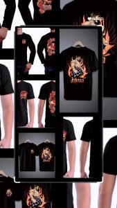 Kaos Tari Topeng Wayang Bima Katun Kombet Premium Dewasa Big Size Jumbo Adem Nyaman Murah Tebal