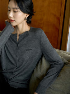 Soft and Comfortable Basic Wool Knit Cardigan