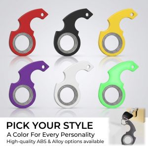 New Fingertip Rotation Key Chains Decompression Spinner Anti Anxiety Bearing Cool Trendy Hanging Key Rings Birthday Gift