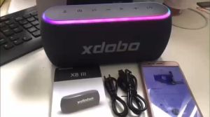 Loa Bluetooth 5.3 Xdobo X8 III Công Suất 60W Loa di động Tích Hợp Power Bank Chống Nước IPX7 Hỗ Trợ Thẻ TF DSP TWS Dải Led RGB - Bảo hành chính hãng 12 tháng