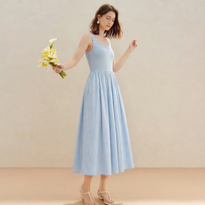 INMAN | Slimming A-line Sleeveless Dress