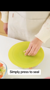 Premium Silicone Suction Lid Reusable Food Cover Bowl Lid Airtight Leakproof Stretchable Lid Food Storage Cover Anti Dust Fresh Keeping 3 Colors