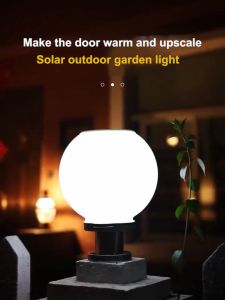 Vimite Solar light round light Solar Ball Light outdoor gate light road light garden light Ourdoor Home Decoration Light