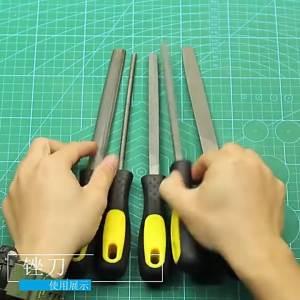 Dũa Tam Giác Dũa Dẹp Và Dũa Tròn Cán Nhựa Size 6 Inch Dài 26.5cm Dùng Cho Đồ Gỗ Kim Loại Gốm Mỹ Nghệ
