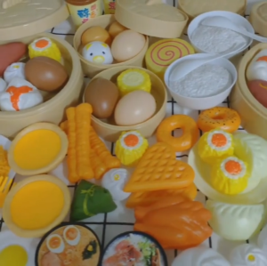 Pretend Play BBQ Food Western Cruisine Children Simulation Food Kid Toy Gift Set Cooking Kitchen Restaurant Pizza Cake
