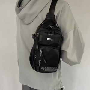 Men Cross Body Shoulder Chest Bag Sling Backpack Travel Tactical Military Waterproof Nylon Male Rucksack Messenger Bag