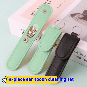 6Pcs/set Ear Cleaner Ear Wax Pickers Stainless Steel Earpick Wax Remover Piercing Kit Earwax Curette Spoon Care Ear Clean Tools Ear Cleaner Ear Wax Pickers Stainless Steel Earpick Wax Remover Piercing Kit Earwax Curette Spoon Care Ear Clean Tools