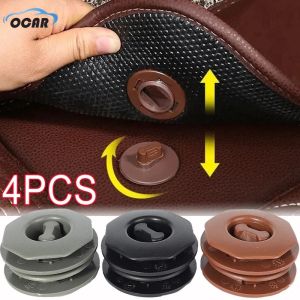 4Pcs Universal Car Trunk Floor Mat Clip Holder Grip Carpet Fixing Clamp Buckle Hook Fastener Retainer Resistant Parts Car Accessories