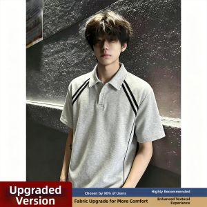 Clean Comfort Striped Color Block Polo T-Shirts