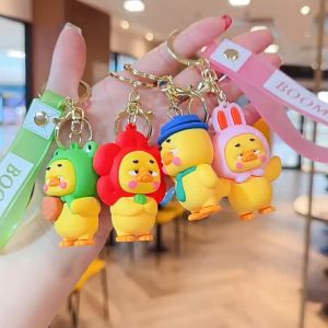 Gantungan Kunci Upset Duck Keychain Gantungan Tas Ransel Karakter Boneka Bebek Manyun