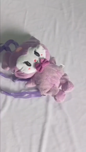 Tas Ransel anak Karakter Kuromi lucu Bahan Yelvo Halus