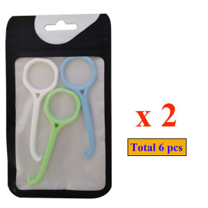 50pcs/pack Aligner Remover Hook For Orthodontic Braces Invisalign Removable Braces Removal Elastic Hook Portable Oral Care Tools