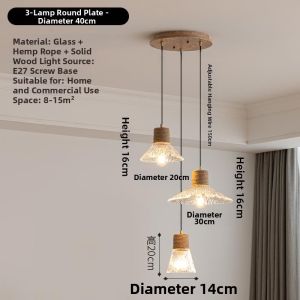 MEISITEKEKE | Creative Nordic Japanese Style Round Chandelier for Restaurants and Bars