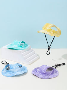 Adjustable Fishing Cap for Dogs And Cats Summer Sun Protection Ear Exposure Anti-Loss Pet Hat Ideal for Walking And Photography