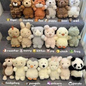 JIFANPAUL | Cartoon Animal Plush Toy for Childrens Comfort