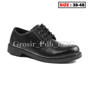 Sepatu Pdh Pria Dinas Security TNI Polri Satpam Kerja kantor tali Resleting Size 38-48
