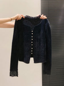 LUOSHAO | Fall Winter Fashion Korean Lace Knit Sweater