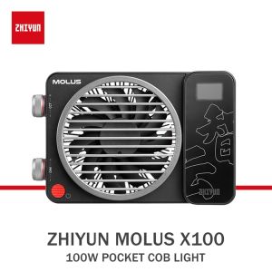 ZHIYUN MOLUS X100 100W กระเป๋าแบบพกพาไฟลบเงาสำหรับถ่ายภาพไฟสดโคมไฟรูปภาพกลางแจ้ง