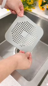 COD 1/2/3PCs Kitchen Sink Anti-clogging Silicone Floor Drain Cover Bathroom Drain Hair Filter Drain Screen