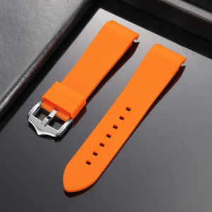 Rubber Silicone Watch Strap 20mm 22mm for Rolex for Seiko Soft Curved End Watch Straps Men Women Universal Bracelet Wrist Belts