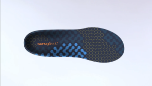 SUPERFEET ACTIVE CUSHION MED ARCH INSOLES (GREAT FOR RUNNING & WALKING SHOES)