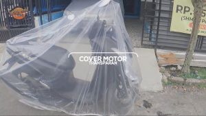 Sarung / Cover Motor Plastik Transparan