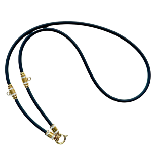 Negative Ion Comfortable Silicone Studded Water Resistant Necklace 4mm