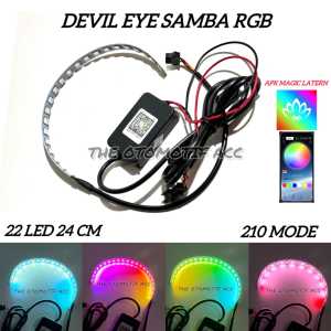 Devil Eye 360 Matrix Samba 210 Mode 22 Led 24 Cm Stainless Lentur Fleksibel